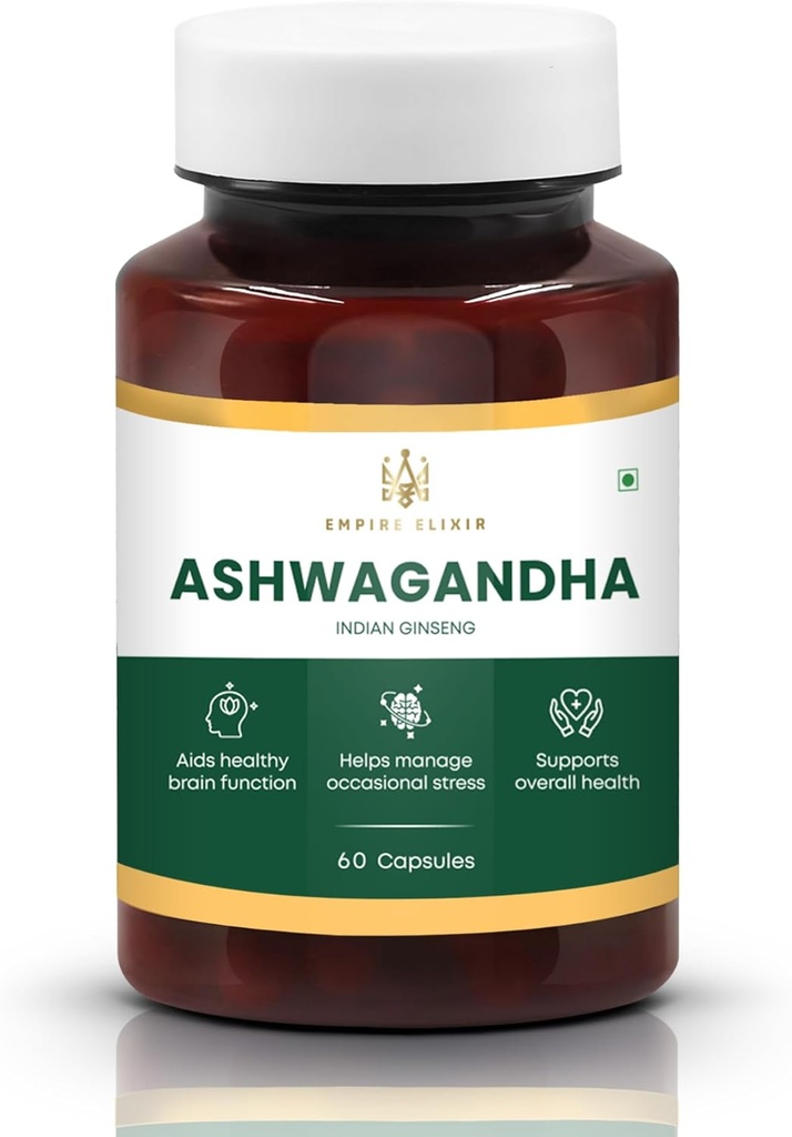 Ashwagandha Kapsler 450 mg | 60 greve | Herbal Supplement for menn og kvinner | Ikke-GMO | Adaptogen | Energi og velvære støtte