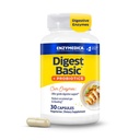 Enzymedica, Digest Basic + Probiotika, Gentle Digestive Enzymer med 400 millioner CFU aktiv kulturer per kapsel, 30 kapsler