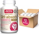 Jarrow Formler QH-Absorb 100 mg Max Absorpsjon- CoQ10 Ubiquinol- Opptil 60 Serveringer (Softgels) - Støtter Mitochondrial helse, cellulær energiproduksjon og sunn kardiovaskulær funksjon, pakke med 12