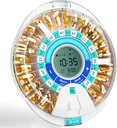 Windtrace Automatic Pill Dispenser for eldre, elektronisk månedlige piller Organizer med alarm og lys, 28 dager Smart Lock Medisin Dispenser, Timed Pill Dispenser Machine for resepter og vitaminer