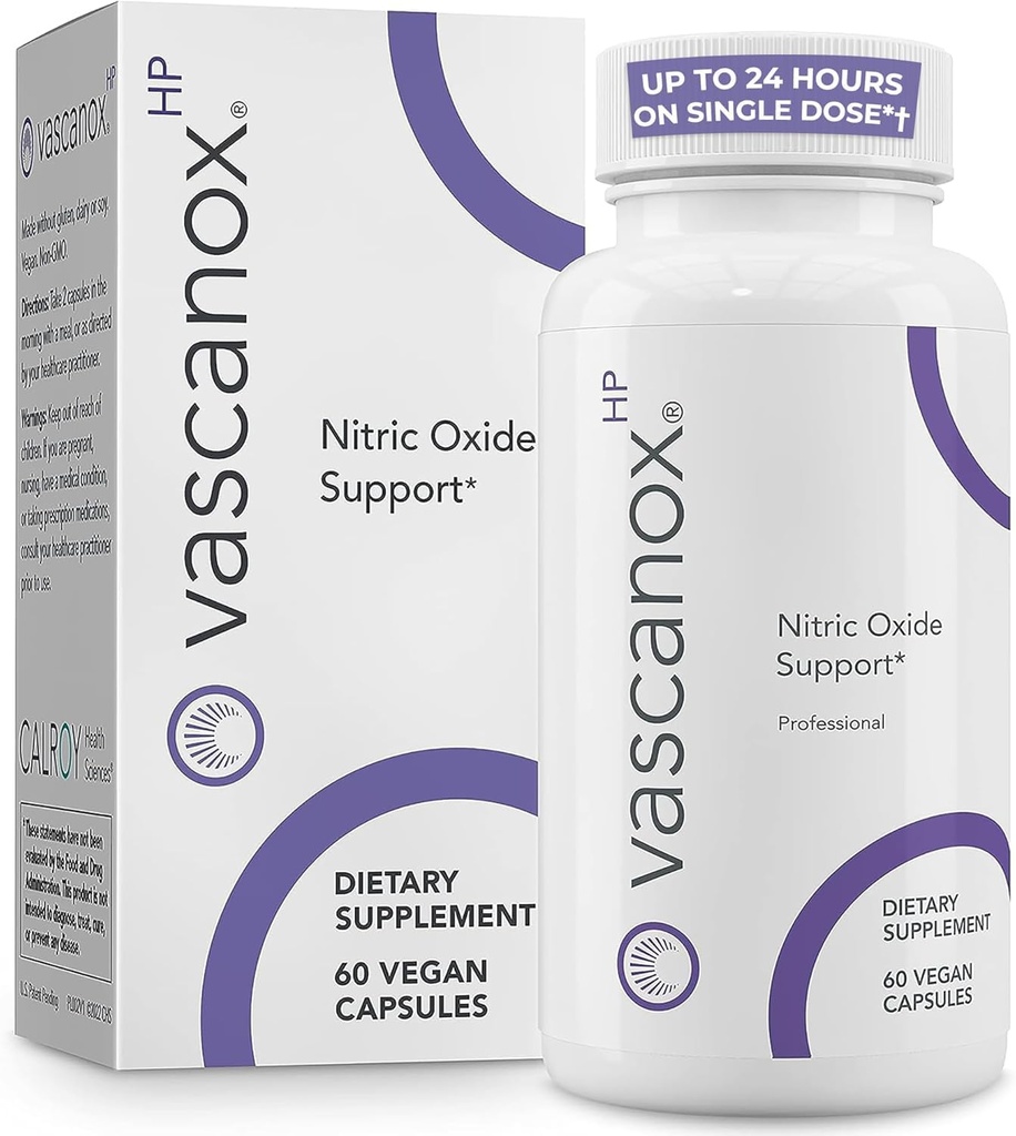 Vascanox HP - Neste generasjon Nitric Oxid støtte - opp til 24 timer på enkeltdose *+