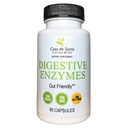 Casa de Sante FODMAP Digestive Enzymes, No High Inulin, Keto Carnivore Intolerance Support, 18 Multi Enzyme Amylase Bromelain Lipase Lactase Protease Papain Alpha galactosidase, Mer - Ingen GMO