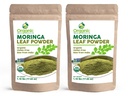Organic Moringa Powder - 35.28 oz | Pakke med 2 USDA Organics, Non-GMO, Kosher, Halal, Moringa Olivera Powder - 100% rå og naturlig, av OSR