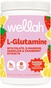 Wellah L-Glutamine Strawberry Lemonade Flavored (50 serveringer) - 5g L-Glutamin Per Serving, Søt med Stevia