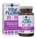Vital Planet - Vital Flora kvinner over 55 daglige probiotika, 60 milliarder CFU, Diverse Strains, organiske prebiotika, Vaginal og immun støtte, Digestive helseprobiotika for kvinner 60 kapsler