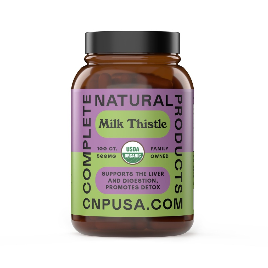 Fullstendig naturlige produkter ren organisk melke Thistle kapsler - 500 mg Silymarin pulver 100 piller