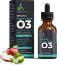 Omega 3 flytende vegan dropper - DHA & EPA fra algae olje - 60 ml dropper flaske - 2000 mg per servering - støtter total body wellness supplement for hele familien