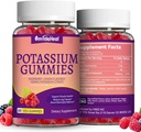 2 Pack Kalium Supplement Gummies 1000mg, Kalium Gummies for voksne, Støtte Ben Kramper & Muskel Helse - Vegan, Ikke-GMO,120 Telling