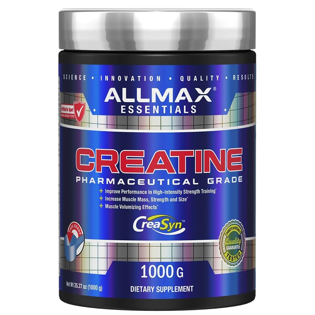 ALLMAX Ernæring Kreatin Monohydrat pulver, 1000g