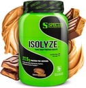 Arter Ernæring Isolyser Whey Protein Powder, 100% Whey Isolat for muskelbygging, 27,5g Protein Per Scoop, Ingen sukker og lavfett (Chokolate Peanut Smør, 22 Serveringer)