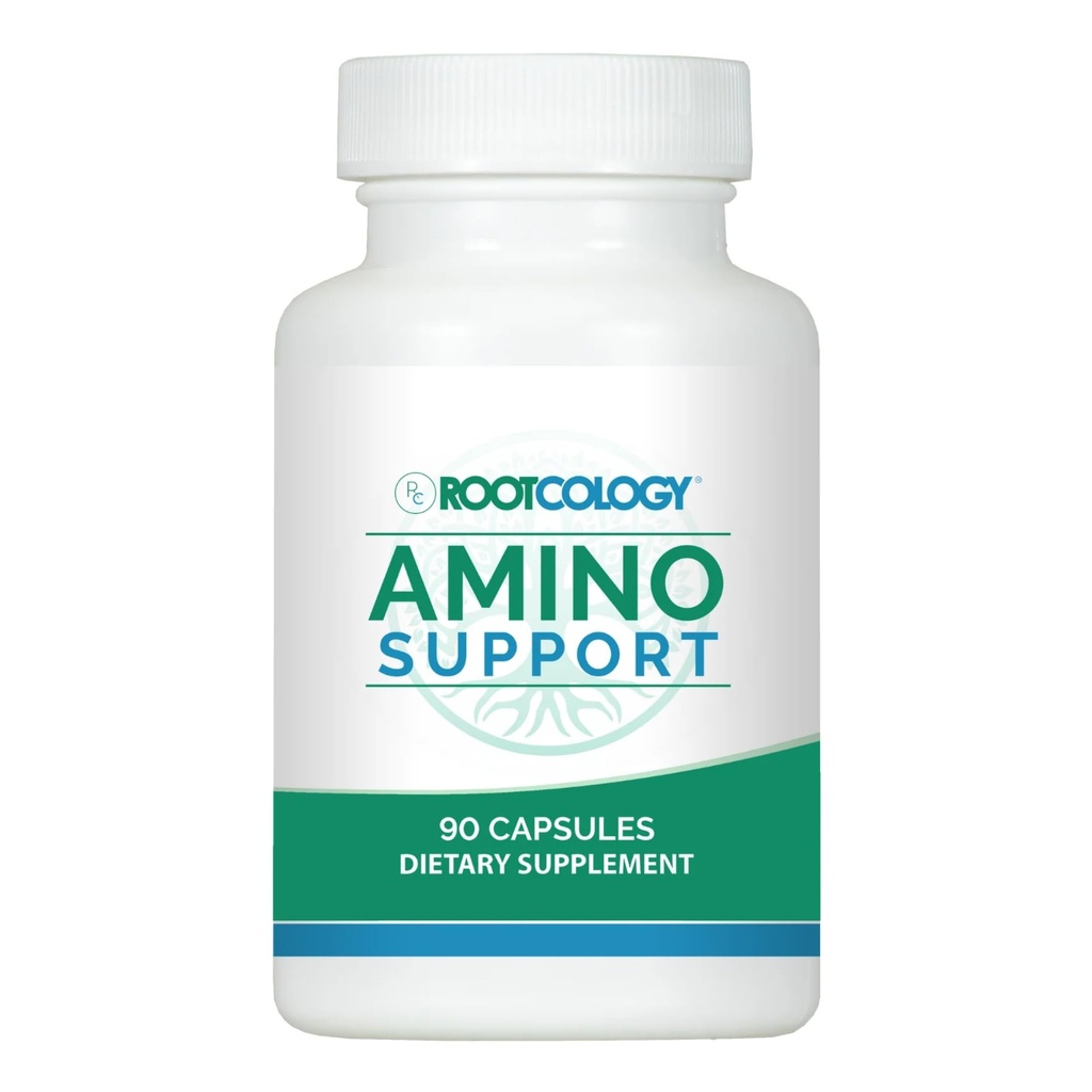 Rootcology ved Dr. Izabella Wentz | Amino støtte | Aminosyre komplekse kapsler med L-Glutamine, Glycine og MSM 90 kapsler