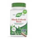 Naturens måte svart cohosh rot, tradisjonell støtte for kvinners helse*, 540 mg per servering, ikke-GMO prosjekt verifisert, 100 kapsler