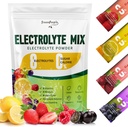 GREENPEOPLE Electrolytes pulver Ingen sukker - sukkerfri Hydration Elektrolyttpakker - Fruit Flavors Electrolyte Drink Mix - 8 Electrolytes 5 Vitaminer & Mineraler Vegan Ikke-GMO 16 Sticks