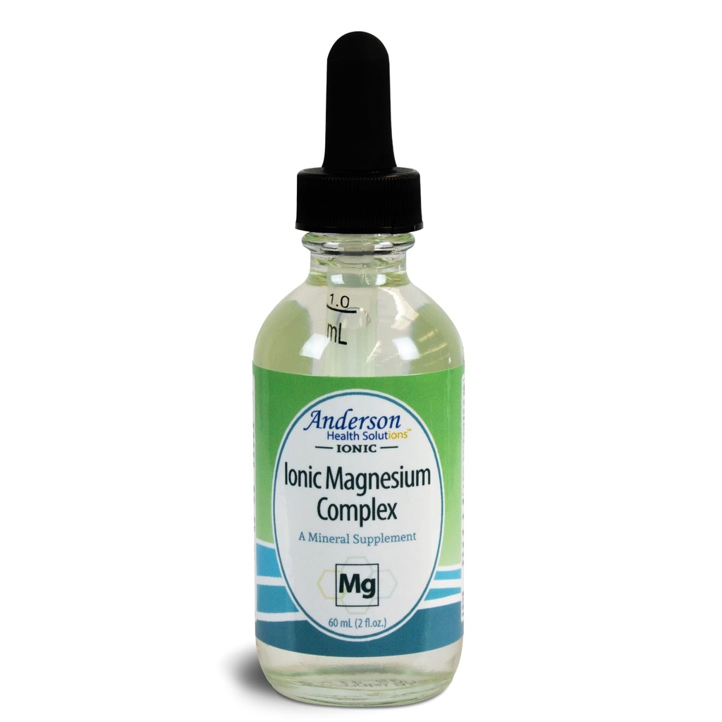 Anderson New Ionic Magnesium Complex, flytende magnesium Supplement, Trace Mineral Drops, 30 Serveringer (2 oz)