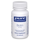 Ren innkapslinger Biotin 8 mg - B Vitamin Supplement til å hjelpe stress relief, hår, hud og negl styrke, metabolisme, karbohydrat støtte og nervesystem* - med Premium Biotin - 60 kapsler