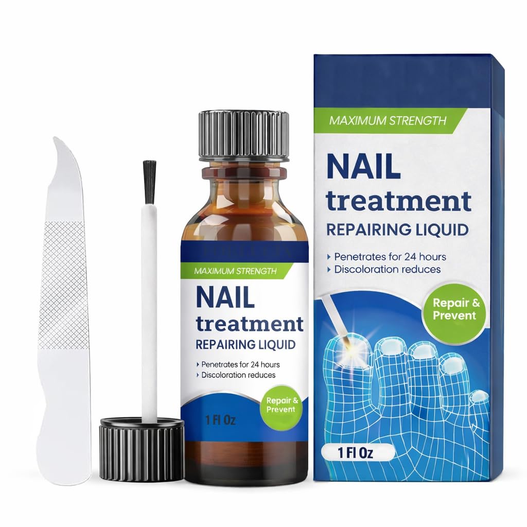 Toenail Fungus Treatment Extra Strength,Fungus Nail Treatment Solution,Toe Nail Fungus Treatments for Thick,Discolored & Yellow Nails,Blue,1 Fl Oz(Pack of 1)