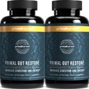 Primal Harvest 2 Pack, Restore for Gut Helse, Primal Gut gjenopprette w/POSTbiotika, PREbiotika og PRObiotika for kvinner og menn, 60 CT - Digestion, Colon Cleanse, Hjelper Leaky Gut Repair