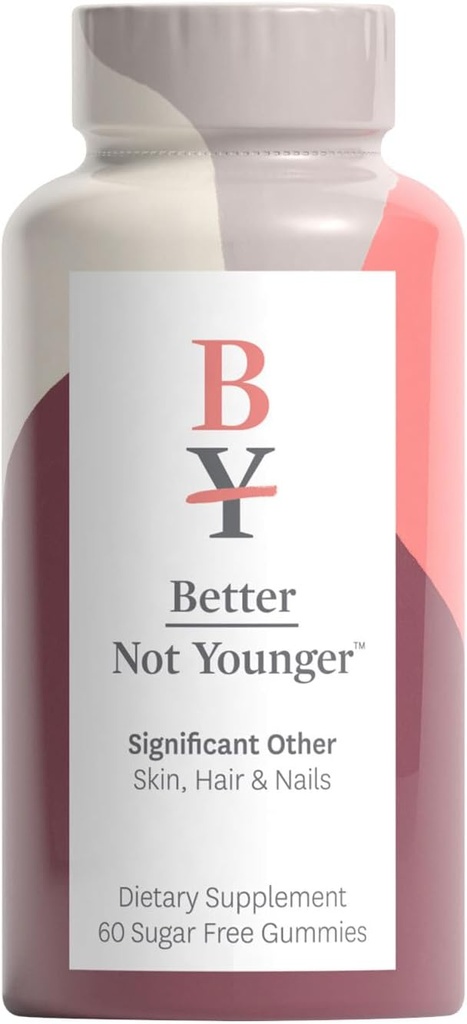 Bedre ikke yngre signifikant andre hår, hud og negler Supplement - sukker-fri gulv for hårvekst med vitamin A & biotin - Cruelty-free kvinner hårvekst behandling - 60ct, Jordbær Flavor