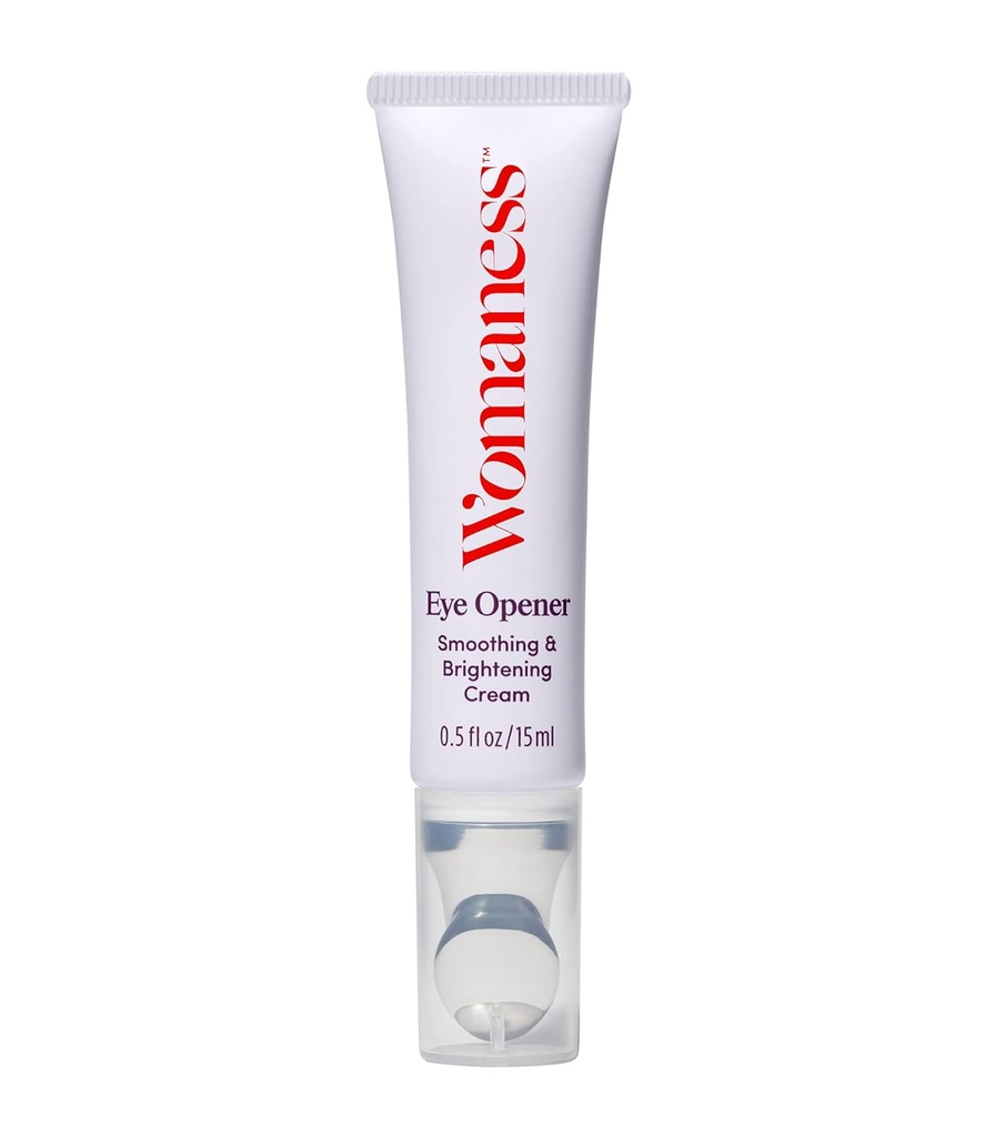 Womaness Eye Opener - Anti-aldring, Hydrating, & Moisturizing Under Øyekrem For Mørke Sirkler og Puffiness - Med Hyaluronsyre, Bakuchiol Retinol Alternativ, & Firming Rød Algae Extract - 15ml
