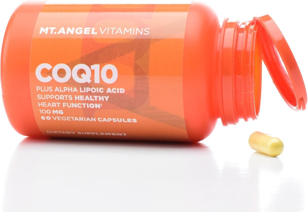 Mt. Engle vitaminer CoQ10 100mg Plus Alpha Lipoic Acid, Superior Absorpsjon naturlig kosttilskudd form av coenzym Q10, med ALA, 30 vegetariske kapsler
