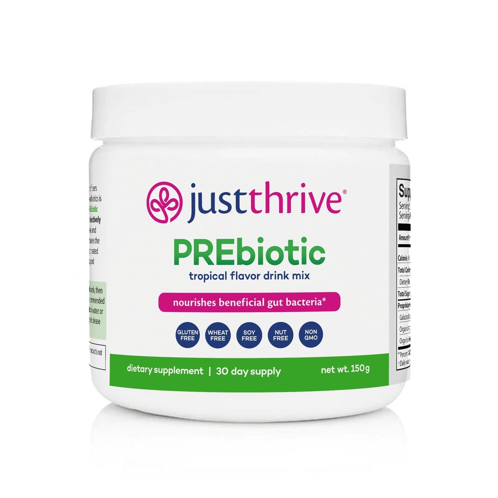 Just Thrive PREbiotic Powder - Digestiv og immun støtte Supplement, 150 g