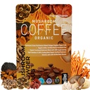PowderVitamin Økologisk Mushroom Kaffe Certified Mold & Mycotoxin-fri GrassFed Collagen Typer I & III 8 Frukting Kropp Mushrooms Testet for Beta-Glucans Fokus Energi Digestion & Immunitet 30 Services