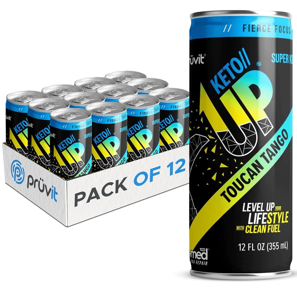 Toucan Tango Keto//Up®-drikken – Ready-to-Drink-ketoner for fokus for menn og kvinner - 12 Pack