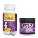 Spar 10% på kvinners helse og velvære Bundle – Complete Vaginal Probiotika + Myo & D-Chiro Inositol pulver for hormonell balanse, Gut og urinstøtte