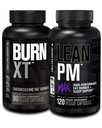 Jacked Factory Burn XT termogene fettforbrenner - Appetitt Suppliant & nootropisk energi Booster (90 kapsler) & Lean PM Max høy-performance vekttap, søvnstøtte | (120 kapsler)