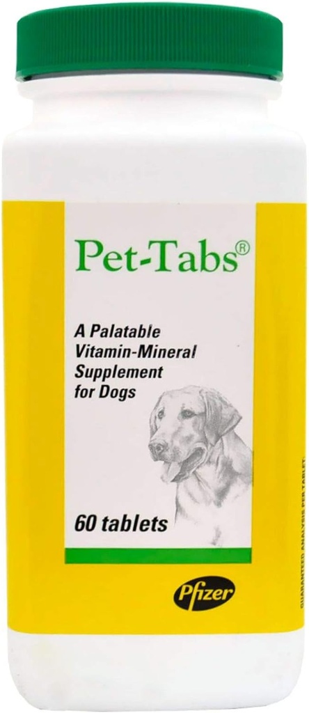 Pet Tabs Original Formel vitamin Supplement, 60 Telling