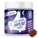 FlavCity Melatonin Sleep Gummies for voksne, lys ut Gummy - Chewable Sleep Support Supplement med plantebasert GABA, Magnesium & Kamille for dyp og hvilelig sengetid, 30-dagers forsyning