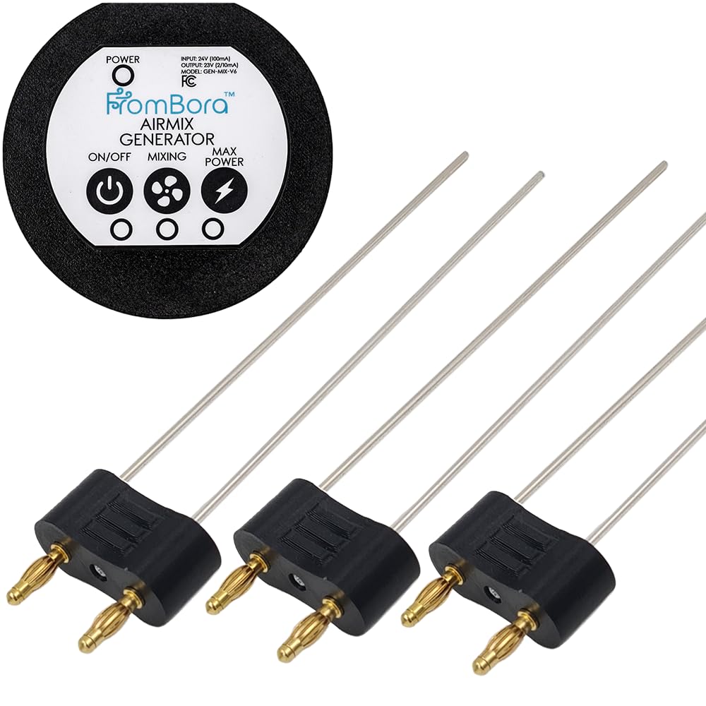 AirMix Colloidal sølvgeneratorsett + 3pc 12ga 6" Spare sølvpar