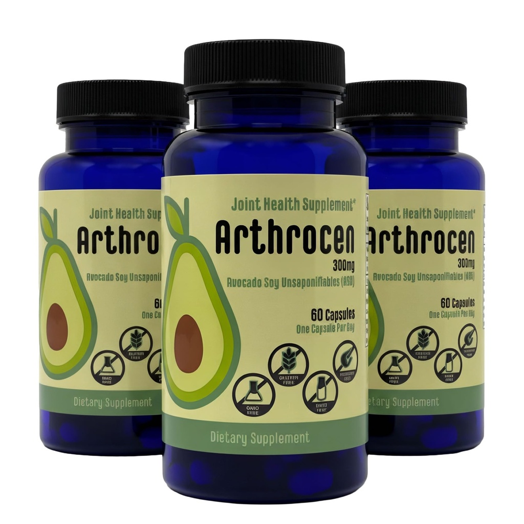 Joint Health Supplement, 300Mg Avocado Soya Unsaponerbar, Ikke-GMO, Dairy Free, Glutenfri og Shellfish Gratis, 60 dagers forsyning, en kapsel per dag (6 måneder)...