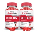 Begrunnede Laboratorier (2 pakke Keto Rush Keto ACV Gummies Avansert Formel 1000MG pulver B12 Vegan ikke GMO 120 Gummys
