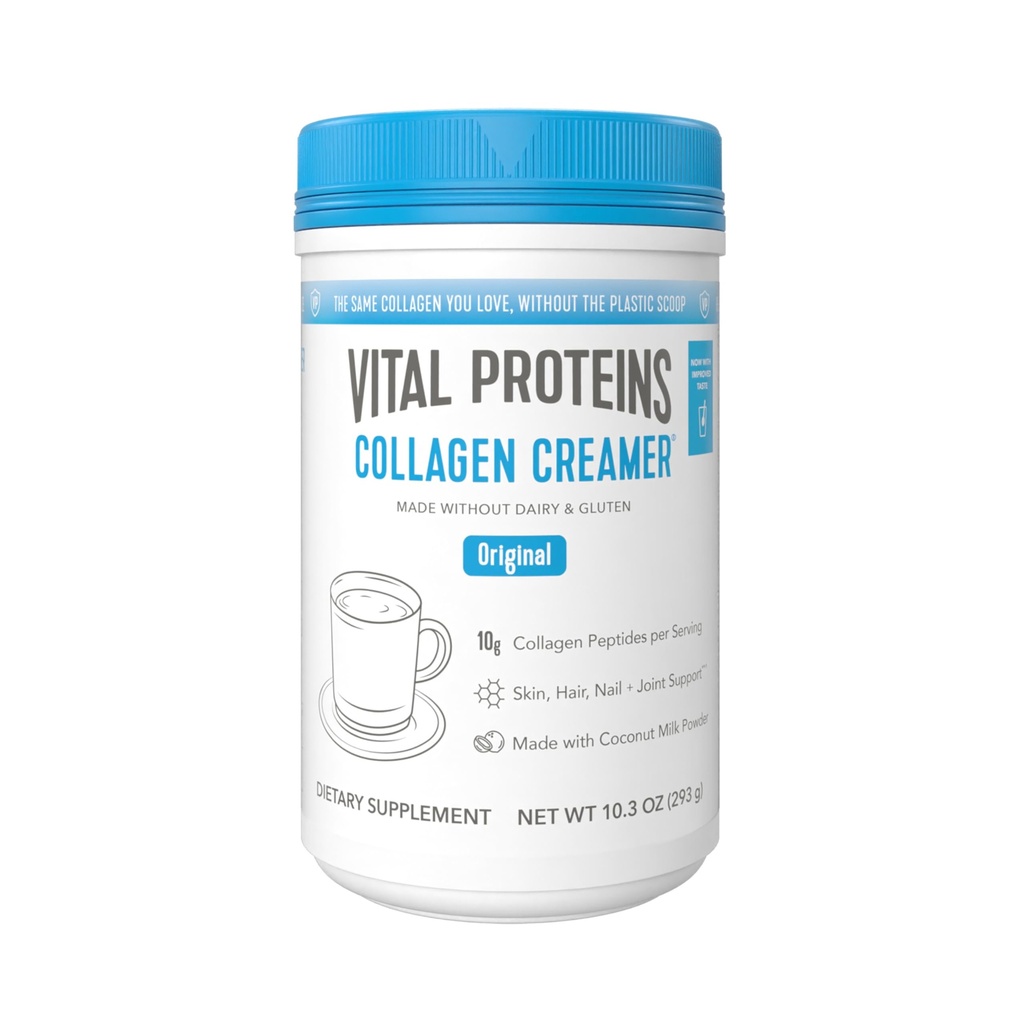 Vital Proteiner Collage Peptides pulver - Original kaffe creamer for hår, hud og negler støtte, 10,3 Oz
