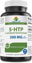 Brieofood 5-HTP 200mg per servering - 240 kapsler - 5-hydroxytryptophan for sunn avslapning - 3rd Party Lab Testet