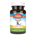 Carlson - Vitamin K2 MK-7 (Menaquinone), 180 mHg, Beinstøtte, Kalsium Biotilgjengelighet, K2 Vitamin, vitamin K-2, 90 Softgels