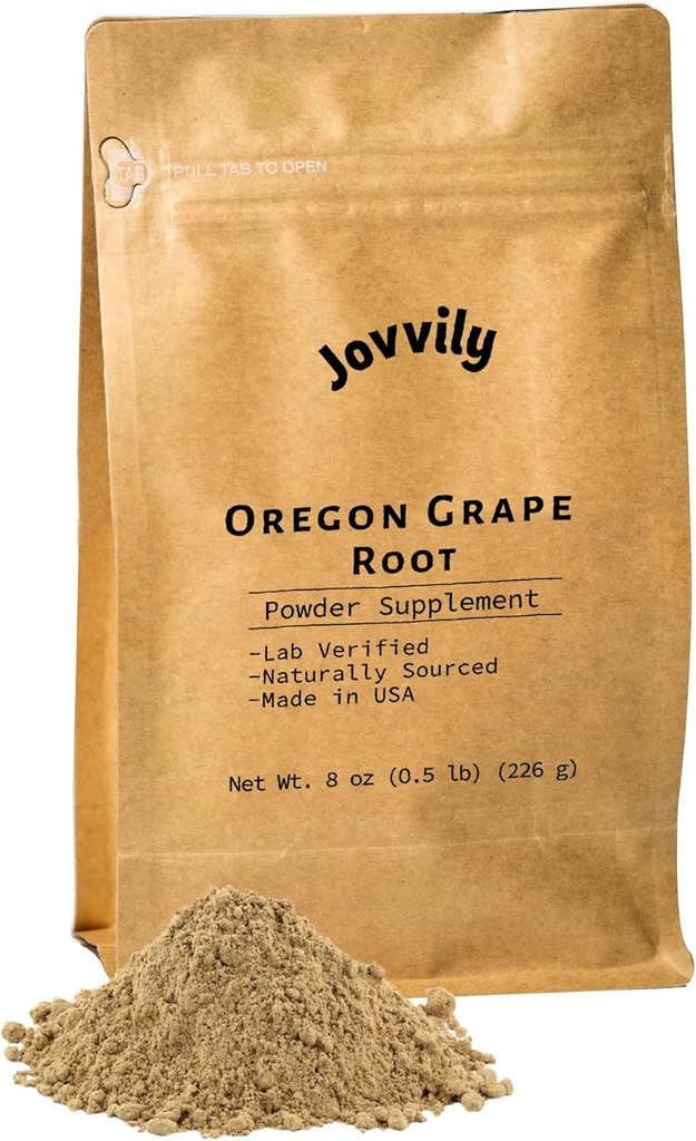 Oregon Grape Root Powder - 8 oz - Single Ingredent, Herbal Supplement