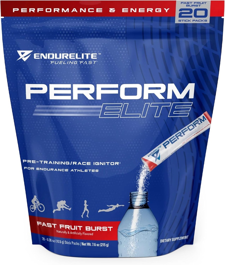 EndurElite utføre Elite-pre trening pulver Supplement-forarbeid for utholdenhet atleter- 20 servering pose- rask frukt Burst