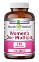 Amazing Formler Kvinners En Multivitamin Supplement | Mat Basert | 150 Tabletter | Perfekt blanding av vitaminer, mineraler og probiotika | Ikke-GMO | Glutenfri | laget i USA