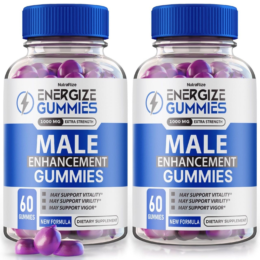 (2 Pack) Energize Gummies - Energize Gummies for Men, Energize Gummies Male, Supplement to Promote Overall Health and Well-Being, Used to Maintain a Healthy and Active Lifestyle (120 Gummies)