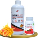 Bricker Labs Power and Performance Duo: Carniblast Væske L-karnitin 3000 mg & Optiflow blodstrømssupplement, 60 kapsler