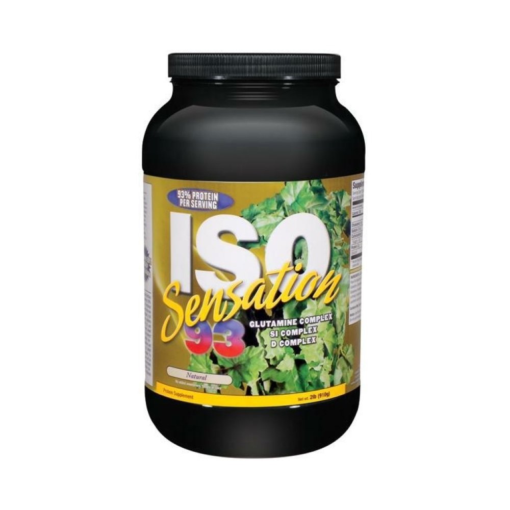 Ultimate Nutrition Iso Sensation 93 med glutaminkompleks Lav carb Whey Protein Isolere pulver – 30 gram protein, fettfri, keto vennlig, naturlig, 2 pund