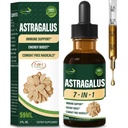 Astragalus Root ekstrahere urtedråper for immunsystem støtte, immunisme helse og energi øke tinktur kosttilskudd med Rhodiola Rosea, Echinacea, Elderberry, Reishi, Ginseng. Huang Qi. 2oz