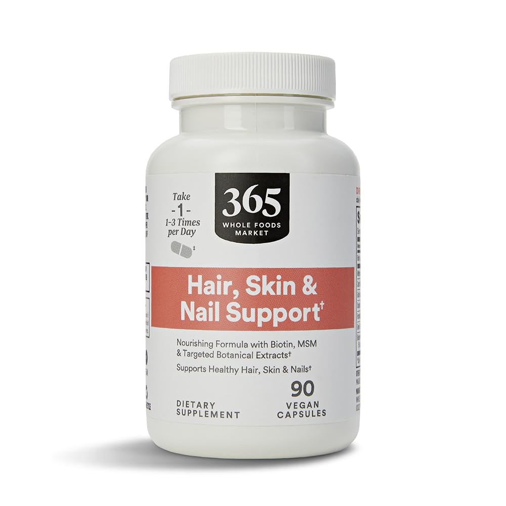 365 av hele matmarked, hårhud og negler 2000 Biotin, 90 telling