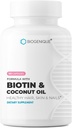 Høy potens Biotin Supplement - Vegansk vitamin B7 Formel med kreatin og kokosolje - sunnere hud, negler og hår og keratin støtte - ikke-GMO & Glutenfri - 2500 mcg