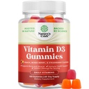 Natures Craft Vitamin D3 Gummies for daglig velvære - Delicious Vitamin D Gummies for voksne med D3 2000IU per servering Bone Muskel & Immune Support - Ikke-GMO Gelatin & Glutenfri (60 dagers forsyning)