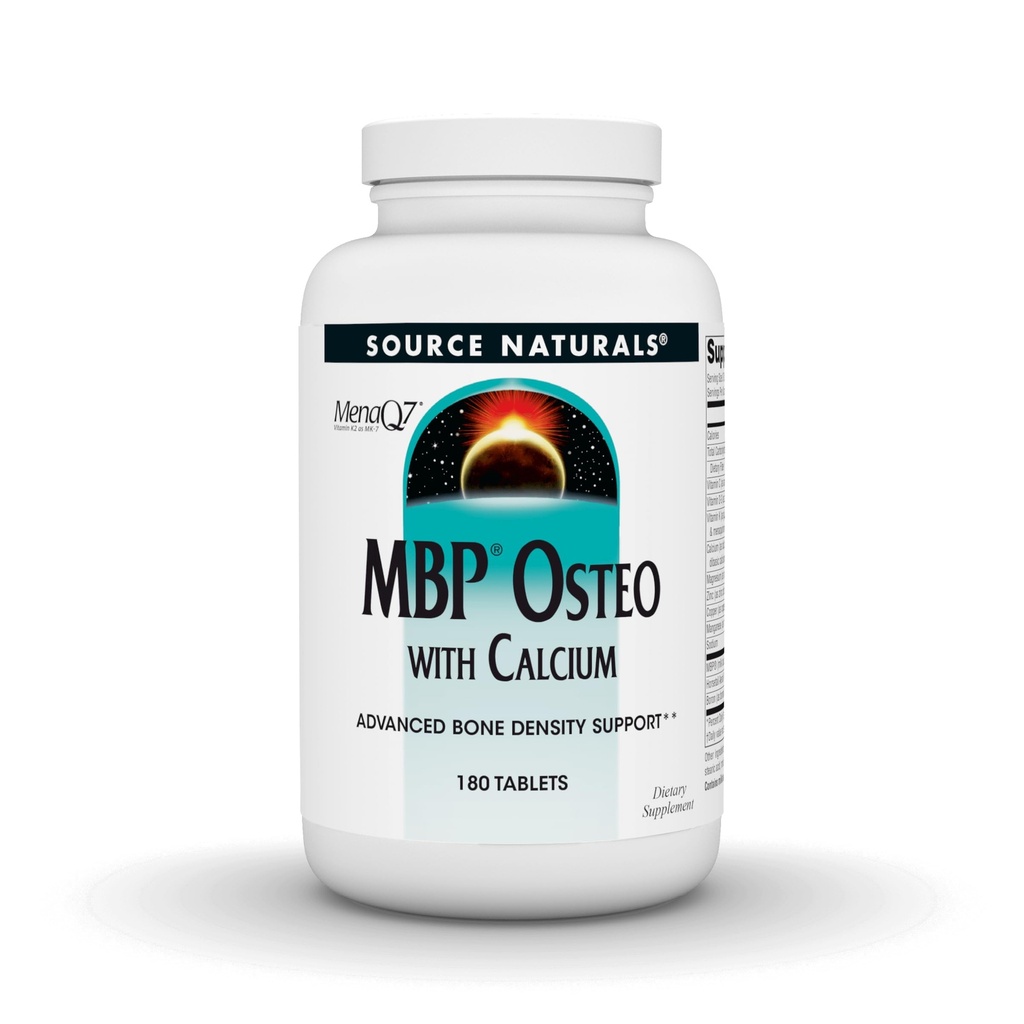 Kilde Naturals MBP Osteo med kalsium, avansert beintetthet støtte*, 180 tabletter