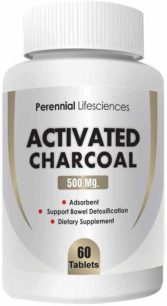MIYUU Perennale Life Sciences Aktivert Charcoal - 500Mg (60 tabletter)
