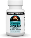 Kilde Naturals Grape Seed ekstrakt, Proanthodyn 200 mg Antioksidant beskyttelse og støttes sunn aldring hjerne - 30 tabletter